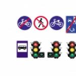 Traffic rules, traffic lights, road signs