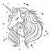 Go away unicorn coloring page