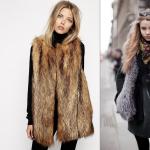 How to wear a fur vest and with what?